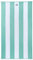 Cottera® Strandhandtuch Soho, Strandtuch, 100x180cm groß | Weiß Mint Gestreift | Badetuch XXL aus 100% Baumwolle, Zertifiziert. Nachhaltig produziert in Portugal (Weiß/Mint)