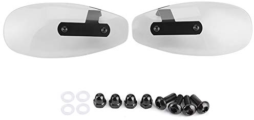 OUKENS Motorrad-Handschützer, 10 mm Acryl-Motorrad-Griff-Schutzschild, Motorrad-Lenker-Windschutz, passend für Universal-Motorrad(transparent)