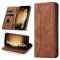 Leaisan Handyhülle für Samsung Galaxy S23 Plus Hülle Premium Leder Flip Klappbare Stoßfeste Magnetische [Standfunktion] [Kartenfächern] Schutzhülle für Samsung S23 Plus Tasche - Braun