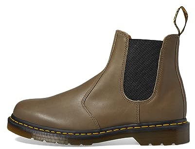 DR MARTENS Chelsea Boot, Anfibi Uomo, Olive Carrara, 42 EU