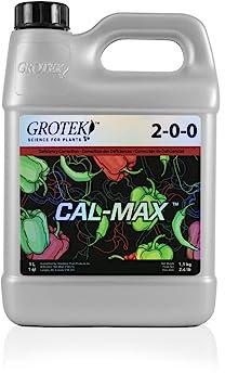 GROWMANIA Fertilizante Cal Max de Grotek para Cultivos de 1L | Abono con Calcio, Hierro y Magnesio para Plantas y Flores | Fácil de Utilizar