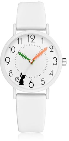 CIVO Damenuhr Analog Silikon Armbanduhr-Damen - Einfache Weiß Wasserdicht Quarz Uhr Damen Elegant Klassische, Mode Geschenke für Frauen
