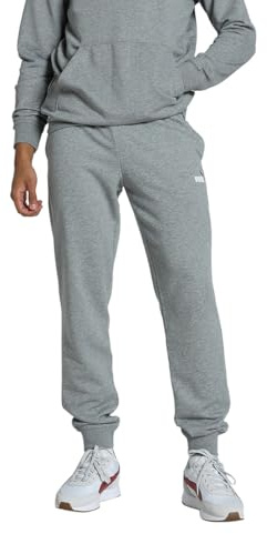 Puma Herren ESS 2 Color No. 1 Logo Sweatpants TR cl Gestrickte Hosen, Medium Gray Heather,