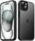 TIIXXA Matte Case for iPhone 15 6.1-Inch, Shockproof Drop Protection, Frosted Translucent Back Phone Cover, Anti-Fingerprint (Black)