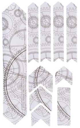 HOUSON bicycle frame protector, paint protection film, chainstay protection film, stylish bicycle protection film for MTB BMX