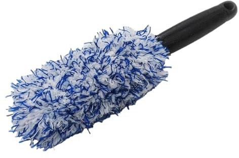Xijobido Cepillo para Llantas de aleación, Cepillo Limpieza Coche, 1 Unidades de Cepillo para Llantas de Coche,Cepillo de Microfibra para Llantas,Cepillo Llantas Coche con Cepillos de Limpieza Coche