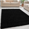 Giancasa Hochflor Teppich Wohnzimmer 300x400 cm Schwarz - Flauschiger Shaggy in vielen Farben für mehr Gemütlichkeit in deinem Zuhause - Ideal für Flur und Schlafzimmer