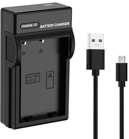 EN-EL19 ENEL19 Battery Charger, Replacement for Nikon MH-66 Charger, Compatible with Nikon Coolpix S32, S2500, S2800, S3100, S3600, S4100, S4400, S5200, S5300, S6500, S6700, S6800, S7000