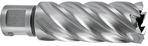 RUKO 108522E - Broca hueca HSSE-Co 5 con vástago Weldon (3/4), rectificada CBN, profundidad de corte 55 mm (22,0 x 19,0 mm)