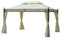 Outsunny Gazebo da Giardino 3x4m in Acciaio con Doppio Tetto e 4 Tende Laterali Crema