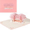 3D Grußkarte Pop Up GeschenkkarteRomantic Sakura Klappkarte für Romantik Valentinstag,Hochzeit,Jubiläum,Geburtstag,Weihnachten, Muttertag,Abschlussfeier,Geburtstag mit Umschlag