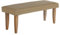 WOMO-DESIGN Sitzbank gepolstert Palma aus Stoffbezug, 120 x 48 x 40 cm, Holzoptik-Weiß-Gold, Holzbeine Unikat Landhaus-Stil Retro Sitzbank Polsterbank Flurbank Bank Truhenbank Sitzpolster Schuhbank