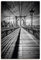 ARTLAND Wanddeko Leinwand Bilder Wandbild 40x60 cm Urban Stadt New York Skyline Brooklyn Bridge Brücke Architektur U3NO
