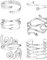 ORAZIO 6 PCS Oberarmreif Gold Oberarm Manschetten Armbänder für Damen Armreif Oberarm Offene Armreifen Einfaches Schlangen Spiralarm Band Set Verstellbare Armreif Schmuck für Halloween Accessoires