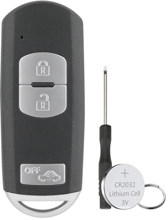 3 Buttons For Car Key Case Shell For Mazda 3 5 6 CX-3 CX-5 CX-7 CX-9 CX-5 Tourer MX-5 Key Fob Mazda CX3 Key Fob with Battery CR2032