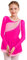inhzoy Abito da Pattinaggio Artistico Bambina Manica Lunga Vestito da Balletto Ginnastica Artistica Body da Danza Classica Ballerina Strass Leotards Vestito da Ballo Lirico Rosa 7-8 Anni