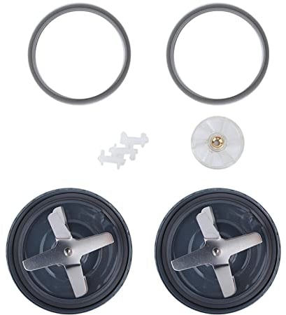 Cuchillas Extractoras De Repuesto Para Licuadora, 8 Uds., Compatibles Con Licuadora 600W 900W, 2 Cuchillas Extractoras, 3 Almohadillas De Choque, 2 Juntas Y 1 Engranaje Superior Del Motor