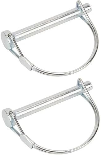 cyclingcolors 2x Perno di Bloccaggio Spine a scatto perni a sgancio rapido molla acciaio anello copiglie tagliaerba tosaerba trattore, 9,8mm x 70mm