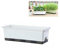 FIYSON Selbstbewässernder Pflanztopf, 50cm Rechteckiger unststoff-Kräutertopf, Fensterbank Blumenkasten mit wasserspeicher, Gartenblumen Bonsai – mit Wasserstandsfenster und Ablaufloch (Weiß,L)