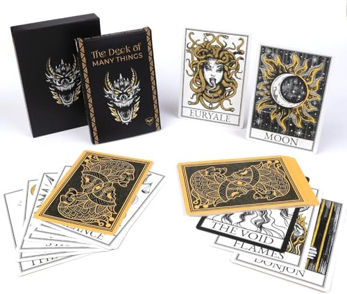 Kartenspiel „Das Deck der vielen Dinge“ | Kompatibel mit Dungeons & Dragons (D&D) Fünfte Edition | Für Spielleiter und Spielercharaktere | Zubehör für die 5. Edition | D&D Würfel-Tabletop-Rollenspiel