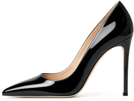 EDEFS Escarpins Pointus - Talons Hauts Femme 10 cm Talon Aiguille | Chaussures de Bureau & Soirée