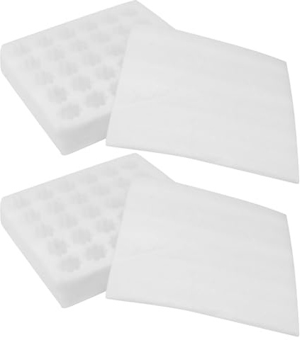 Uonlytech 2 Stück Eierhalter aus Perlenbaumwolle mit Deckel 30 Eier Aufbewahrungsbox für Kühlschrank Bruchsichere Eierverpackung für Haushalt und Markt