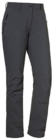 Schöffel Damen Pants Engadin, Outdoor Hose, strapazierfähige Wanderhose für Frauen, wasserabweisende Damen Hose mit sportlichem Schnitt, charcoal, 24