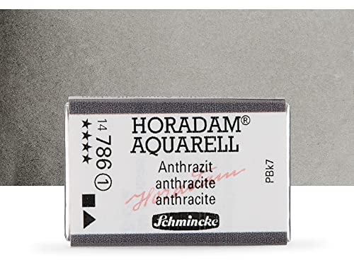 Schmincke – HORADAM® AQUARELL - feinste Künstler-Aquarellfarben, 786 Anthrazit, 14 786 043, 1/1 Näpfchen