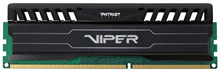 Patriot Memory Viper 3 Black Mamba DDR3 1600 8GB (1x8GB) C10 Memoria Gaming XMP 1.3 Nero PV38G160C0