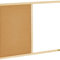 Bi-Office Budget - Tableau Mixte, d’Affichage en Liège et Tableau Blanc Effaçable à Sec, Cadre en Bois, 60 x 45 cm