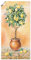 ARTLAND Wanddeko Poster & Kunstdrucke Wandposter 50x100 cm Botanik Pflanzen Topfpflanze Malerei Creme Zitronenbaum I T5HE