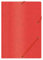OFFICE PRODUCTS 211940OFFICE PRODUCTS Mappe mit Gummiband Presspan/ Karton A4 390 GSM, Eckspannermappe Gummizug, Sammelmappe für Dokumente, Aufbewahrungs-Zeichen-Mappe, Rot