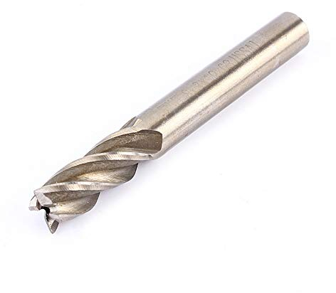 Fresa para acero de 8 mm, fresadora de cola cilíndrica HSS CNC, conjunto de fresas de punta de punta de barra recta para centros de procesamiento de datos CNC, tallado, 1 pieza