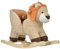 HOMCOM Schaukeltier Schaukelpferd Kinder Schaukel Braun 68 x 35 x 50 cm