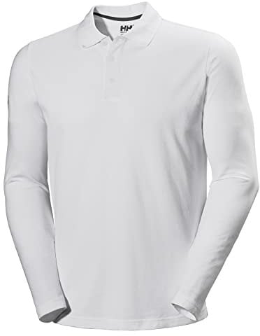Helly Hansen Men's Crewline Ls Polo, White, S