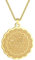 QIAMNI Gold Ayat Al Kursi Halskette für Frauen Männer Edelstahl islamischen arabischen Anhänger Kette Halskette Charme Schmuck (Gold)