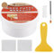 Mastic à Bois 200g, Mastic À Bois Décoratif Rebouche Bois pour Gros Trous et Fissures Bois Clair, Séchage Rapide (Noyer)