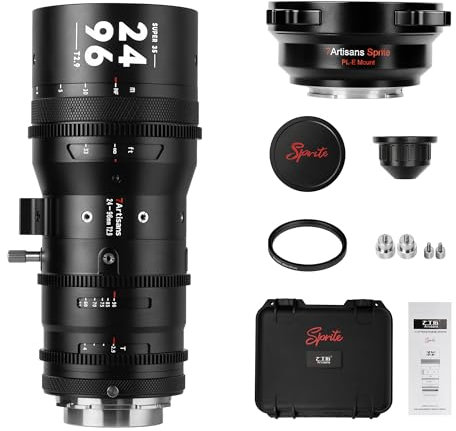 7artisans 24mm-96mm T2.9 Professional S35 Frame Zoom Cine Lens 4X Optical Zoom PL Mount