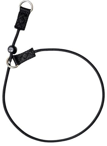 EQ K9 Slip Collar for Dog Training, Handmade Choke Collar for Pulling, Behaviour and Obedience Training with Strap, Handle and Chrome Limiter, 4.5mm L Size