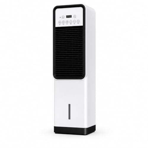 Climatizzatore Evaporativo ad Acqua con Riscaldamento PTC e Telecomando | Materiali Durevoli, Raffreddamento e Riscaldamento Mobile, Funzionamento Efficiente Dal Punto di Vis
