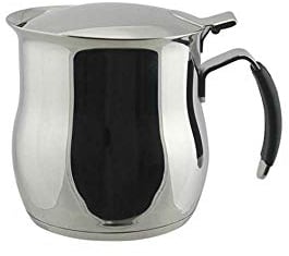 ILSA Caffettiera Omnia, Induzione, Acciaio Inox 18/10, Manico in Silicone, Capacità 50 cl, Tazze 4