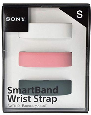 Sony Pack de 3 Bracelets pour SmartBand SWR110 Taille S Blanc/Rose/Vert