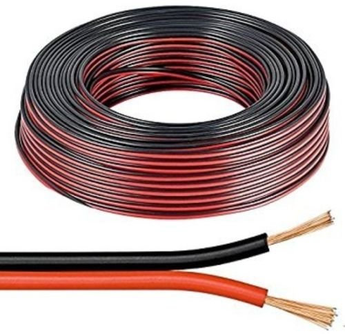 electrosmart 50m Red/Black 2 x 0.50mm Speaker Cable - Ideal for Car Audio & Home HiFi