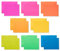 American Greetings Blanko-Karten mit Umschlägen, Neon-Regenbogenfarben, 100 Stück