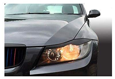 Motordrome Satz Scheinwerferblenden kompatibel mit BMW 3-Reihe E90/E91 Limousine/Touring 2005-2012 (ABS)