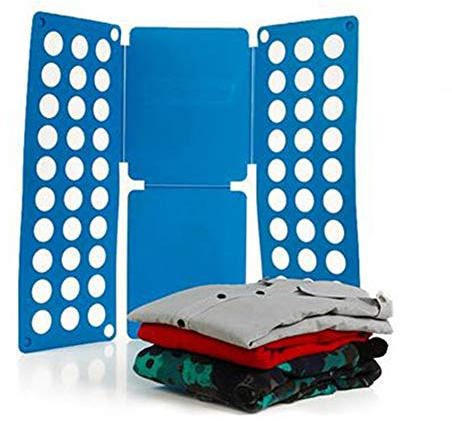 Fitwish Ototon Planche à Plier Le Linge en Plastique Planche à Plier T-Shirt Chemise Pli Vêtements Couleur aléatoire