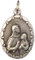 OVALE MEDAILLE DER HEILIGEN ANNA (MUTTER DER HEILIGSTEN JUNGFRAU MARIA) - MEDAILLEN DER SCHUTZHEILIGEN - 100% Made in Italy