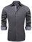 J.VER Herren Hemd Regular Fit Langarm Herrenhemden Freizeithemd Regular Businesshemd Elastiscer Musterhemd,Grau,XL