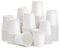 ENCHOL 100 Pack 3 oz Paper Cups, Disposable Bathroom Cups, Small Mouthwash Cups, Mini Espresso Cups, 3 oz Disposable Paper Cup for Party, Picnic, Office, and Travel (White)