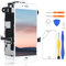 Yodoit for iPhone 8 Plus Screen Replacement White with Front Camera, Earpiece Speaker, Sensor Flex Cable, 5.5 LCD Display Touch Digitizer Assembly with Repair Tool Kit, Screen Protector
